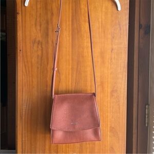 Matt & Nat Vegan Reddish Brown Crossbody Purse